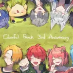 カラフルピーチをテーマにしたにじたうん コラボカフェ