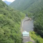 宇連ダムの貯水率低下